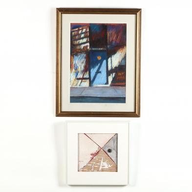 two-contemporary-framed-artworks