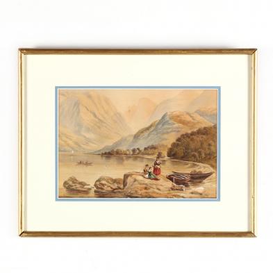 continental-school-19th-century-alpine-lake-scene-with-figures