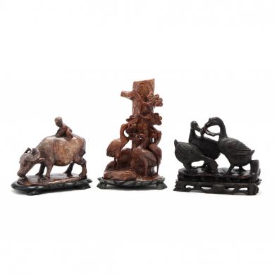 three-asian-carved-hard-stone-sculptures