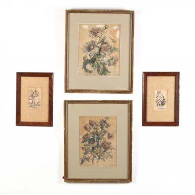 four-antique-french-engravings-monnoyer-and-callot
