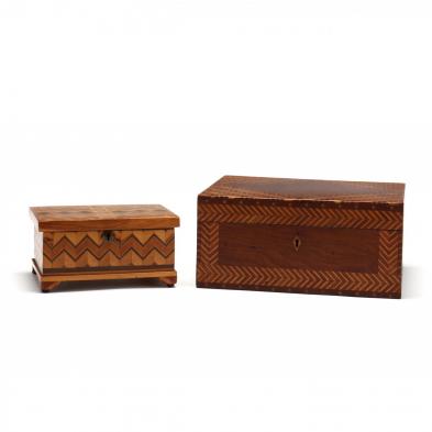 two-antique-geometric-inlaid-boxes