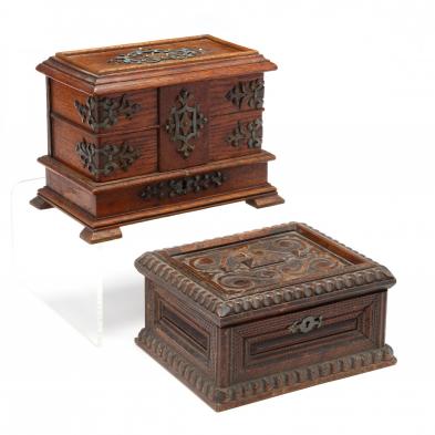 two-antique-continental-jewelry-boxes
