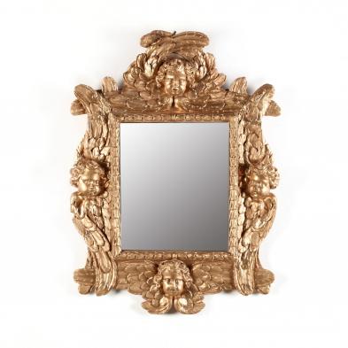 vintage-putti-decorated-mirror