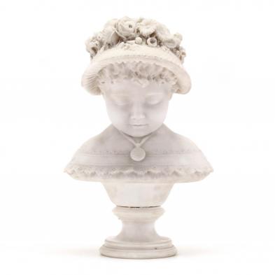 lot-corelli-italian-carved-alabaster-bust-of-a-young-girl