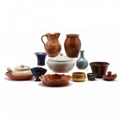 13-pieces-of-assorted-north-carolina-pottery