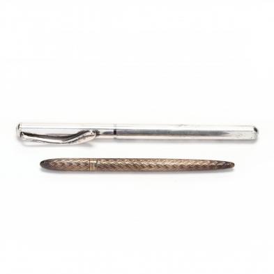 two-sterling-silver-writing-pens-tiffany-co