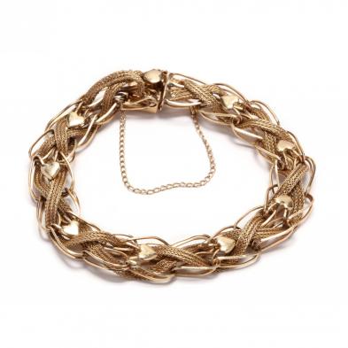 14kt-gold-woven-bracelet