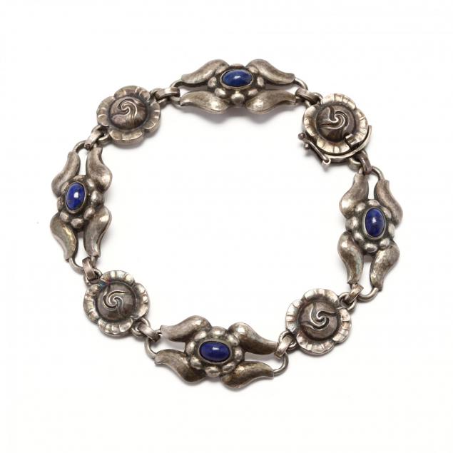 sterling-silver-and-lapis-bracelet-georg-jensen