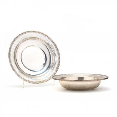 two-sterling-silver-dishes