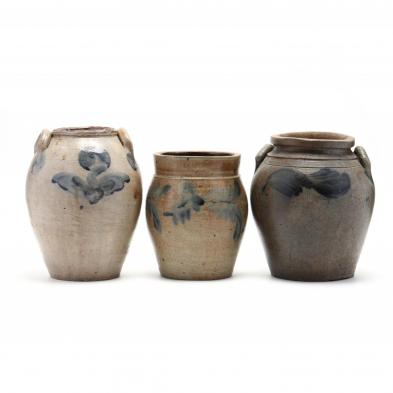 three-antique-salt-glazed-storage-jars