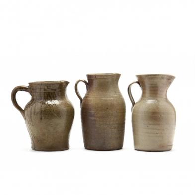 three-nc-pottery-salt-glazed-pitchers