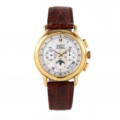 gent-s-18kt-gold-el-primero-moonphase-chronograph-watch-zenith