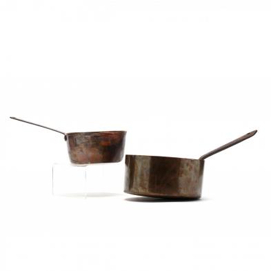 two-antique-copper-pots