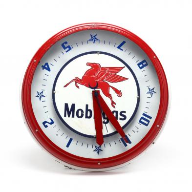 vintage-mobilgas-wall-clock