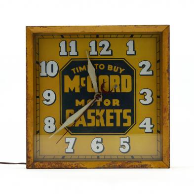 vintage-mccord-motor-gaskets-electric-wall-clock