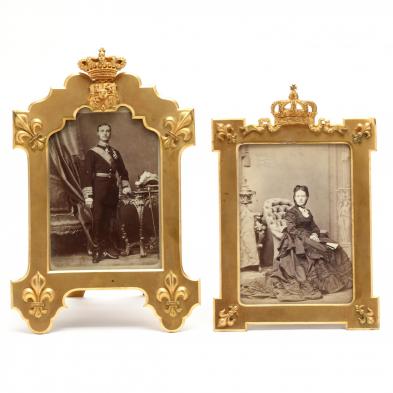 royal-presentation-frame-set-of-king-alfonso-xii-and-queen-mercedes