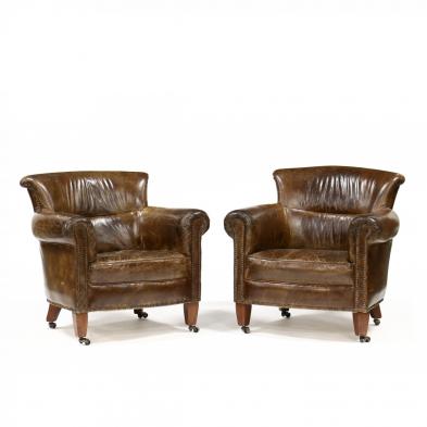 pair-of-art-deco-style-leather-club-chairs