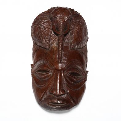 zimbabwe-carved-wooden-mask-with-elephant-forehead