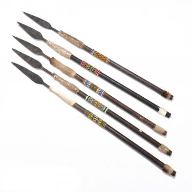 five-african-short-spears