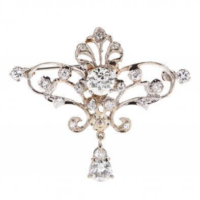 vintage-white-gold-and-diamond-pendant-brooch