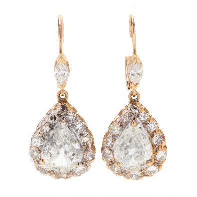 14kt-gold-and-diamond-dangle-earrings