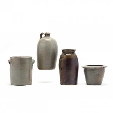 four-nc-pottery-salt-glaze-vessels