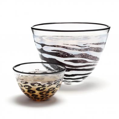 two-art-glass-bowls-by-kjell-engman-for-kosta-boda
