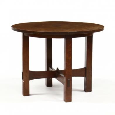 stickley-vintage-mission-oak-breakfast-table