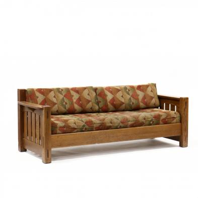 vintage-mission-oak-sofa