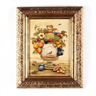 phyllida-riddell-english-20th-century-still-life-with-fruit-and-insects