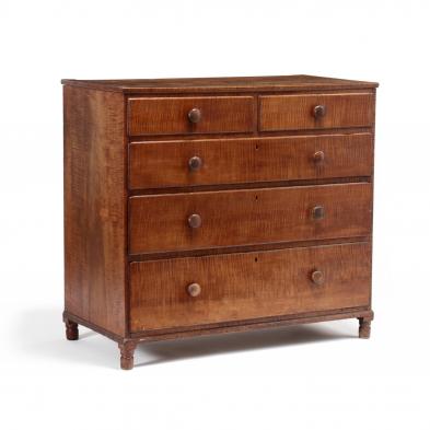 north-carolina-late-federal-tiger-maple-chest-of-drawers