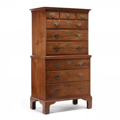 philadelphia-chippendale-walnut-chest-on-chest