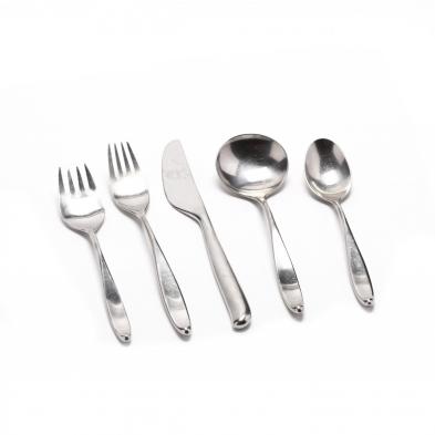 41-pieces-of-lauffer-modern-stainless-steel-flatware