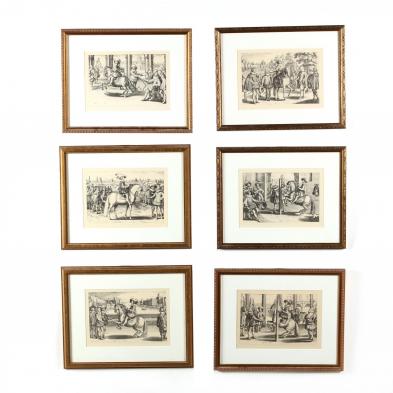 after-antoine-de-pluvinel-1555-1620-six-framed-equestrian-prints