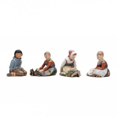 a-group-of-four-royal-copenhagen-amagar-children