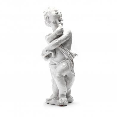 classical-style-glazed-terra-cotta-sculpture-of-a-boy
