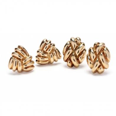 two-pairs-14kt-gold-earrings-charles-krypell