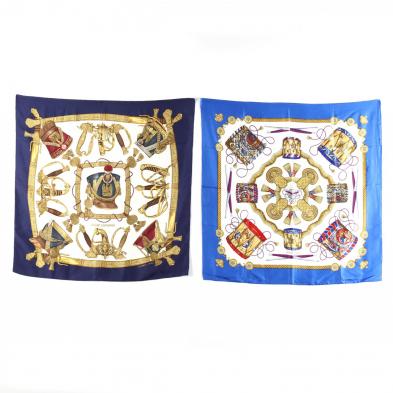 two-military-themed-silk-scarves-hermes