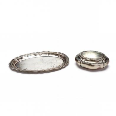 two-silver-vanity-items