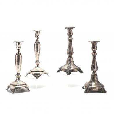 two-pairs-of-antique-continental-silver-candlesticks