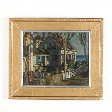 rockport-school-painting-of-a-house-and-garden