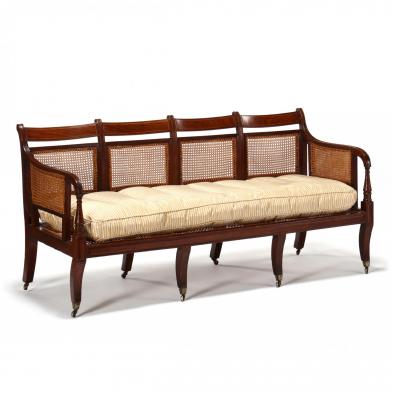 regency-quadruple-caned-back-inlaid-mahogany-settee