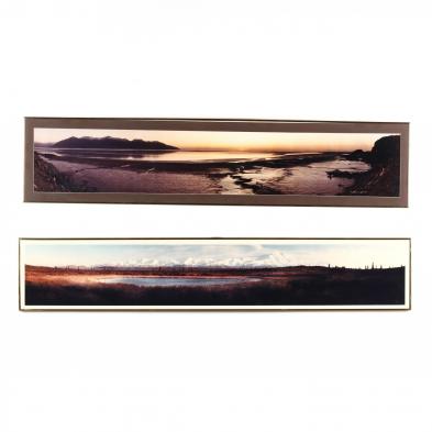two-artist-signed-panoramic-landscape-photographs-of-alaska