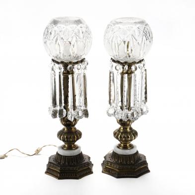 pair-of-vintage-cut-glass-drop-prism-table-lamps