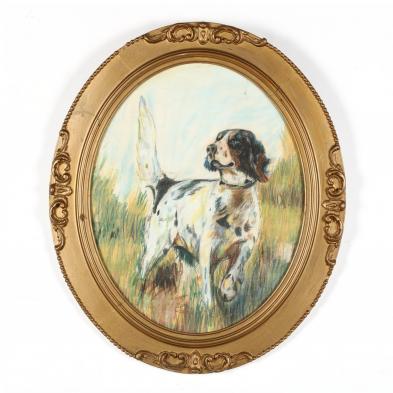 vintage-pastel-portrait-of-a-setter