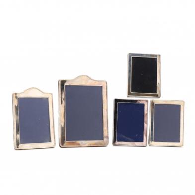 a-group-of-five-sterling-silver-frames