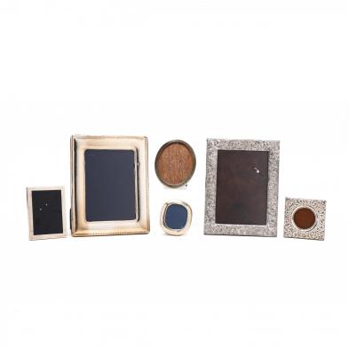 a-group-of-six-sterling-silver-frames