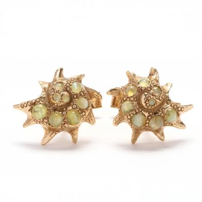 14kt-gold-and-cat-s-eye-chrysoberyl-cufflinks