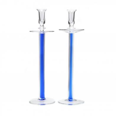pair-of-tall-glass-candlesticks