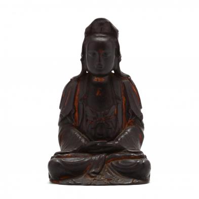 a-chinese-carved-and-lacquered-wooden-guanyin-sculpture